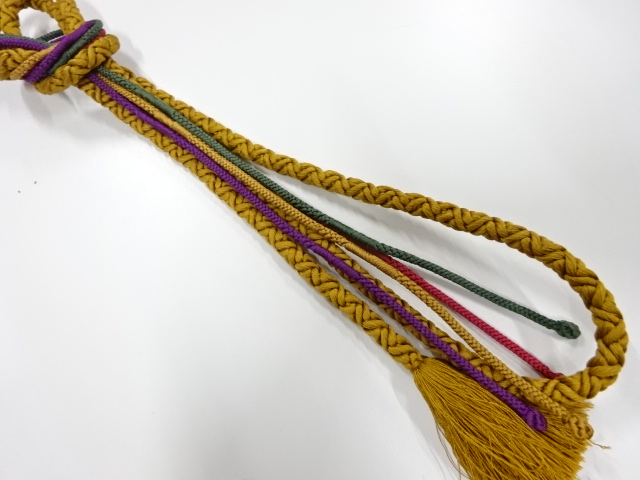 未使用品　正絹　手組帯締め